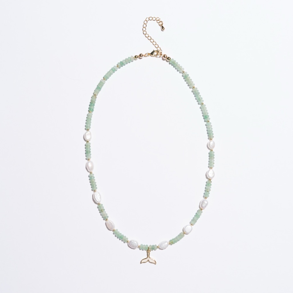 Handmade Whale Tale Necklace